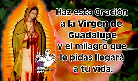 Haz Esta Oración A La Virgen De Guadalupe Y El Milagro Que Le Pidas