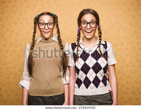 Young Female Nerds Stock Photo 231854101 Shutterstock
