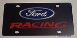 Photos of Ford Racing License Plate