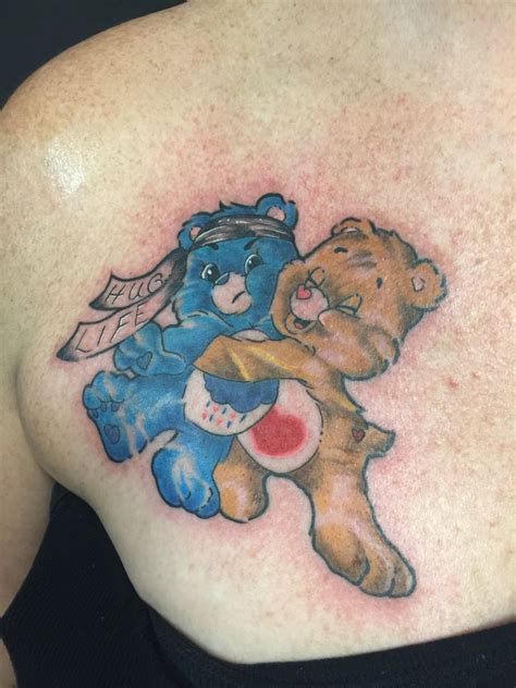 Bear claw tattoo at the side of your chest. Gangster Teddy Bear Tattoo