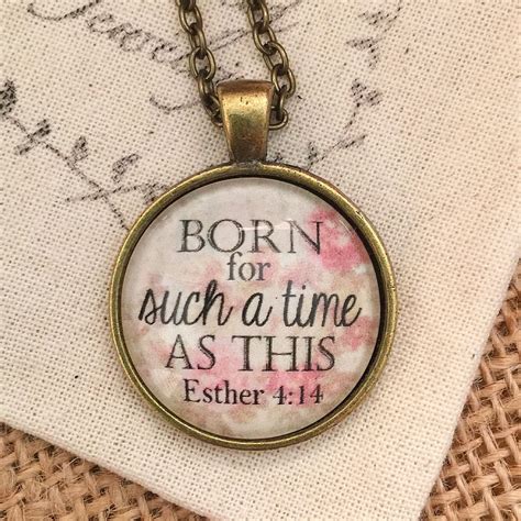 Born For Such A Time As This Esther 414 Pendant Necklace