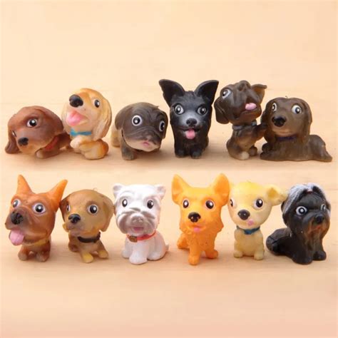 12pcs Set Mini Dog Action Figures My Dog Pet Puppy Kids Girls Boys