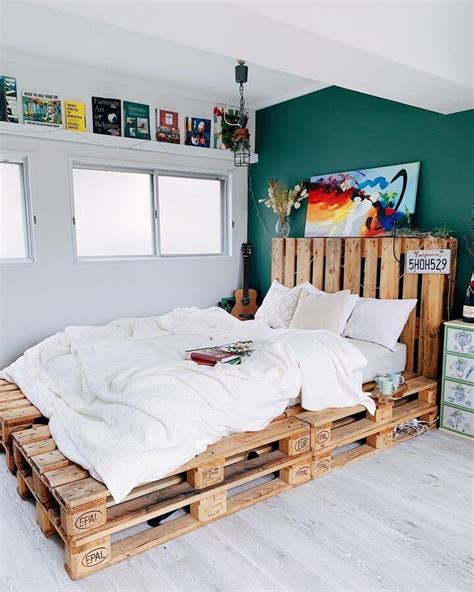 100 Diy Pallet Bed Frame Designs Easy Pallet Ideas Bed Frame Design