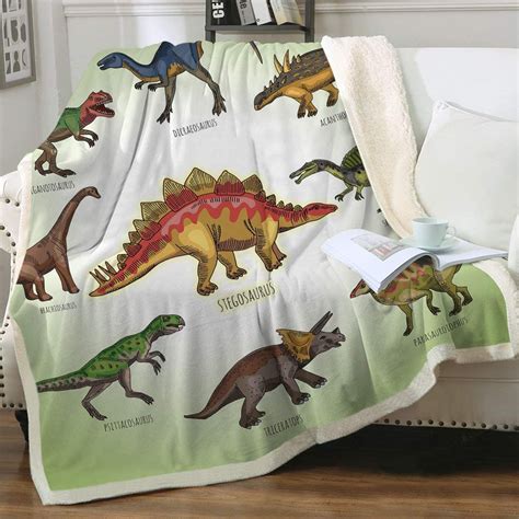 This Dinosaur Blanket Best T For Kids In 2020 Sherpa Throw