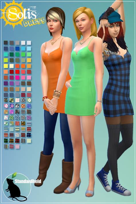 Recolor Of Metens Solis Dress By Standardheld At Simsworkshop Sims 4