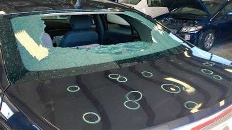 Car Repair Shops Busy After Large Hail Fell During Sundays Storms We
