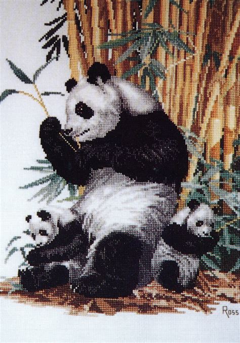 Pandas Ross Originals Cross Stitch Chart