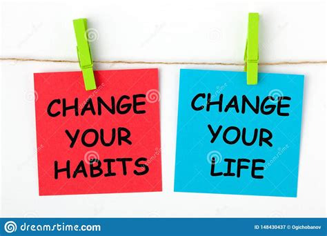 Change Habits Change Life Stock Image Image Of Active 148430437