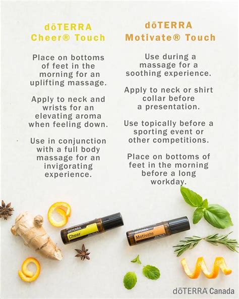 How To Use Doterra Cheer Touch And Doterra Motivate Touch Doterra