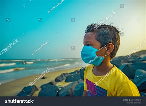 Boy Sitting Alone On Beach Medical Stock Photo 2097351049 Shutterstock