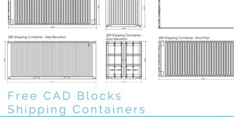 Shipping Containers Footing Cad Drawings