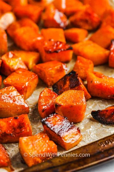 Brown Sugar Roasted Sweet Potatoes So Easy Spend With Pennies