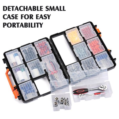 Casoman Tool Organizer With Removable Plastic Box Hardware And Parts Org