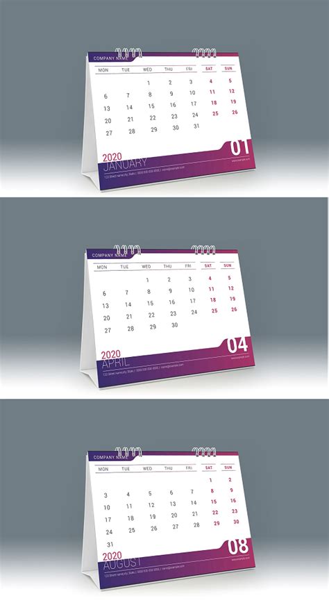 2020 Desk Calendar Design Desk Calendar Design Calendar Design