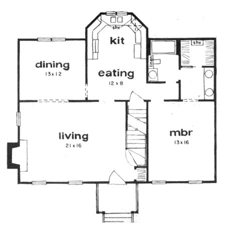Bungalow Style House Plan 3 Beds 2 Baths 1603 Sqft Plan 36 282
