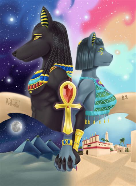 Anubis And Bastet Holding Hands By Iratami Fur Affinity Dot Net