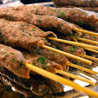 There is a $0.99 charge for substituting sides in plates: Kafta Beef Kabobs | Beef kabobs, Syrian food, Kabob recipes