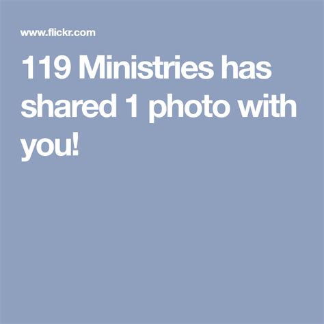 119 Ministries Has Shared 1 Photo With You 119 Ministries Ministry