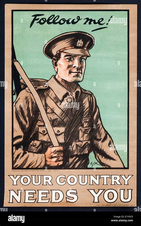 British First World War Recruitment Poster Stock Photo Alamy