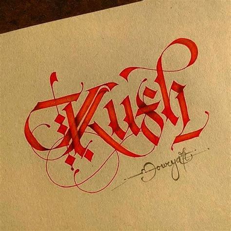 Lalit Mourya Calligrapher On Instagram Nice Greeting Kush👍🕴 💯 🇮🇳