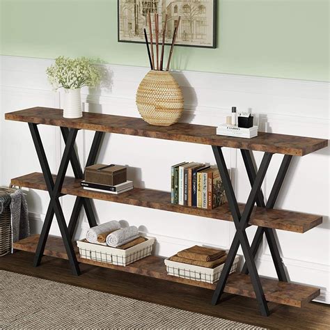 Tribesigns Sofa Table Tv Console Table Narrow Long Sofa Table With