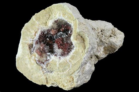 Aragonite And Kutnohorite Crystal Geode Half Italy 61766 For Sale