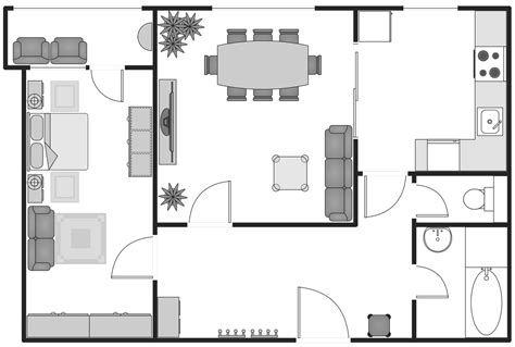 Simple Apartment Floor Plan Floorplansclick