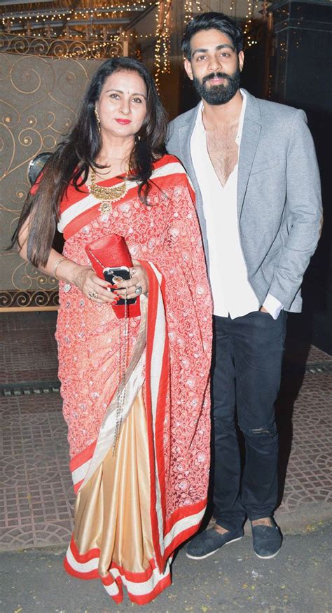 Poonam Dhillon With Son Anmol Thakeria Bollywood Celebrities Bollywood Fashion Beautiful