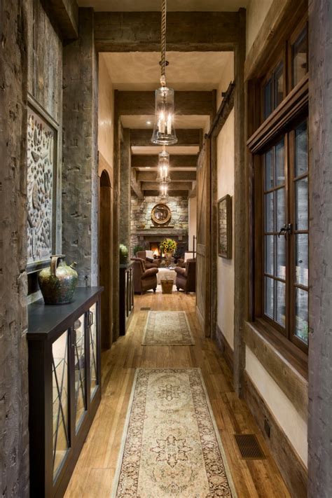 great rustic hallway designs   give  amazing
