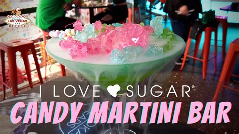 Las Vegas Bars Candy Martini Bar I Love Sugar Las Vegas Vlog Youtube