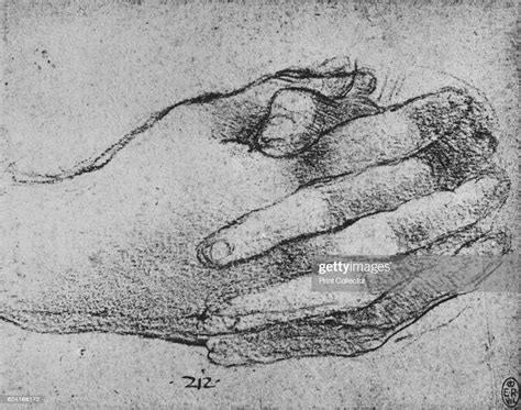 Study Of Clasped Hands C1480 From The Drawings Of