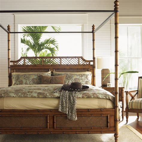 Inspired by colonial settlements in the west indies, our new island traditions furniture collection by lexington is made with rich mahogany and unique. Island Estates Canopy Bed | Tommy bahama bedroom furniture ...