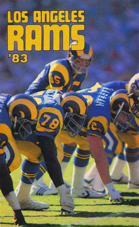 1983 Los Angeles Rams Art Mixed Media By Row One Brand Fine Art America