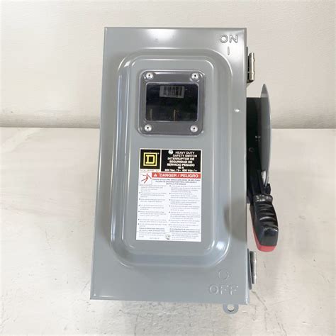 Square D Heavy Duty Safety Switch Non Fusible 60a 3 Pole 600v Hu362awkvw