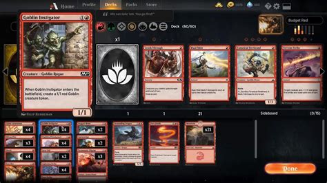 Beginner Mono Red Aggro Deck For Arena Magictcg