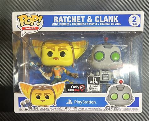 Funko Pop 2 Pack Ratchet And Clank Gamestop Exclusive 889698502986