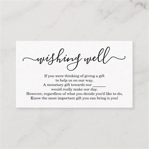 Wishing Well For Wedding Invitation Simple Wedding Invitation Inserts Simple
