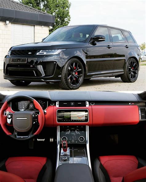 All Black Range Rover With Red Interior