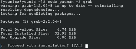 How To Update Grub In Arch Linux