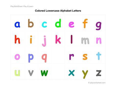 Printable Lowercase Letter Flash Cards Alphabet Chart Cursive Letting