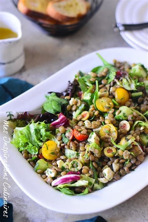 Découvrez 9 recettes de salades composées. Salade de lentilles | Recette | Salade de lentilles ...