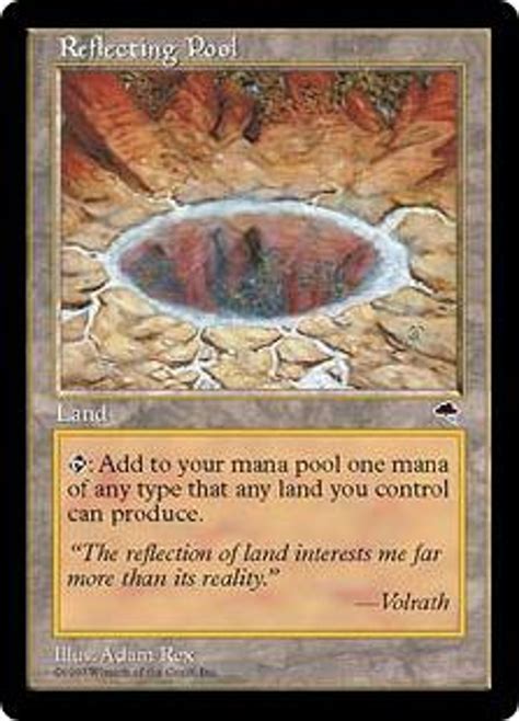 Magic The Gathering Tempest Single Card Rare Reflecting Pool Toywiz