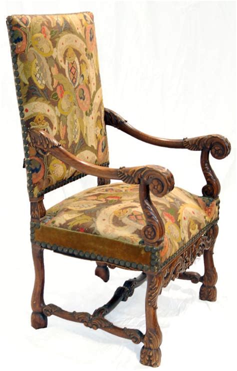 Elizabethan Chair With Needlepoint Upholstery For Sale At 1stdibs