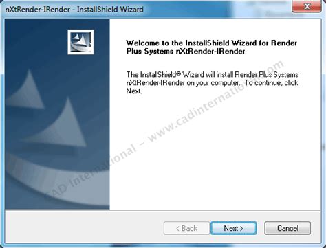 Download installshield wizard driver for windows 7 32 bit, windows 7 64 bit, windows 10, 8, xp. IRender nXt Installation Procedure - CAD Software Support from CAD International
