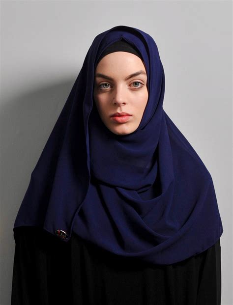 Navy Blue Hijab Instant Hijabs Uk