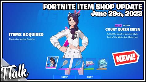 Fortnite Item Shop New Court Queen Erisa Quest Pack June 29th 2023
