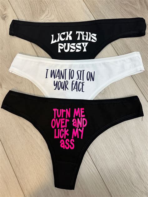 lick this pussy sit on my face funny personalized panties anniversary bridal shower bachelorette