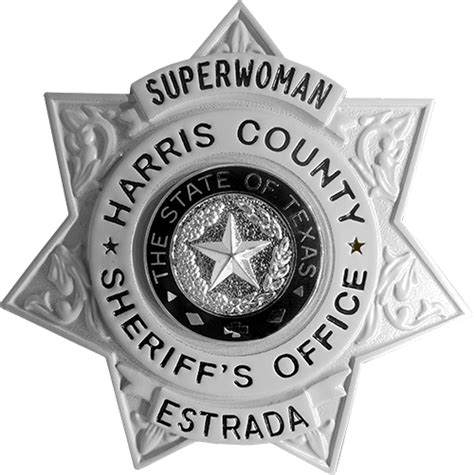 7 Point Star Badge Harris County Sheriffs Office