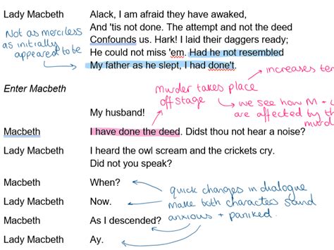 Macbeth Act 2 Annotations Teaching Resources