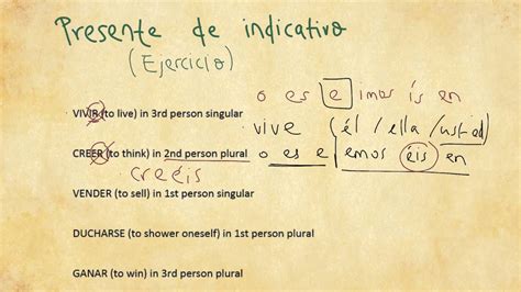 4 Presente De Indicativo Exercises Spanish Present Simple How To